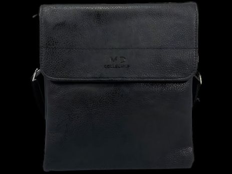 Сучасна та стильна сумка на через плече чотири відділення, знімний ремінь, чорна