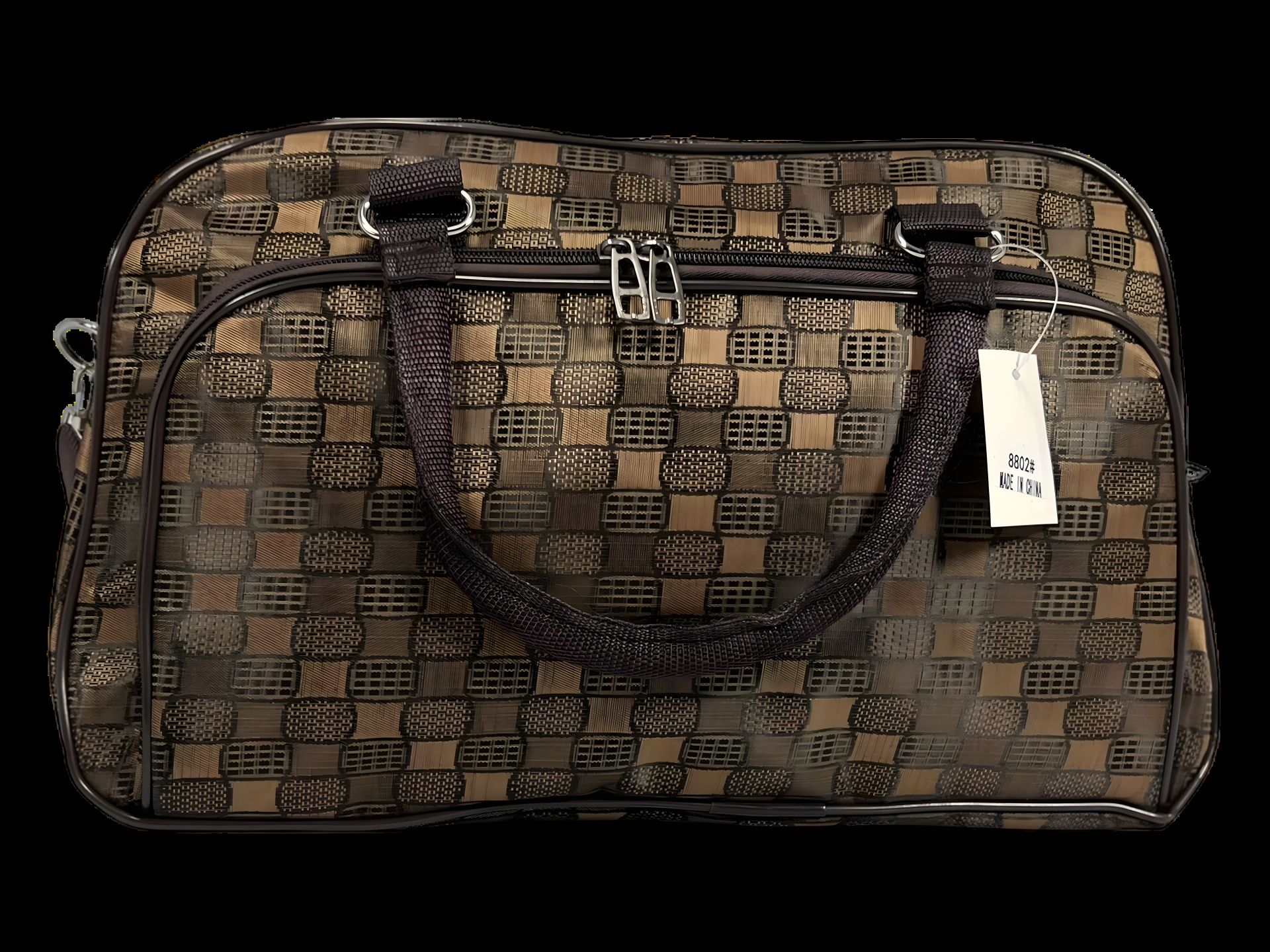 Дорожня сумка-саквояж, 21 л, коричнева, на два відділення Дорожня сумка-саквояж, 21 л, коричнева, на два відділення