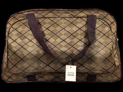 Дорожня сумка-саквояж на два відділення, 36 л, коричневий колір