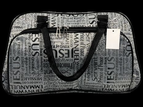 Дорожная сумка-саквояж, 21 л, серая, на два отделения