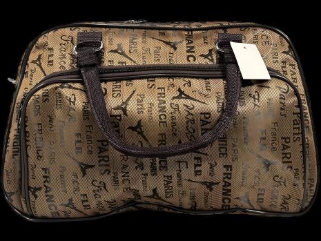 Светло-коричневая дорожная сумка-саквояж на два отделения, 21 л