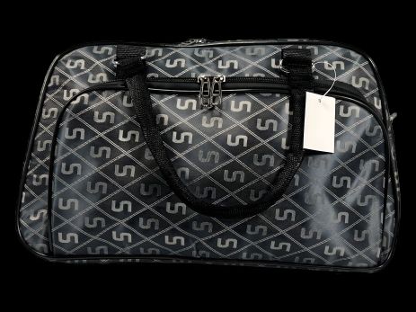 Сумка-саквояж дорожня на два відділення, 21 л, темно-сіра