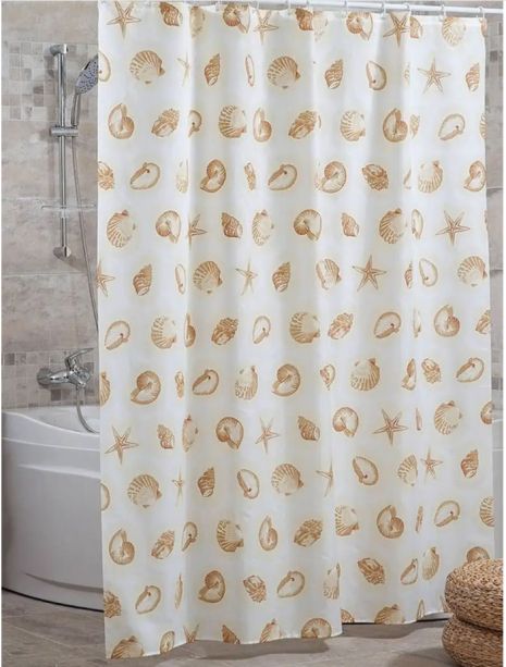 Шторка для ванної кімнати Miranda Star Fish beige 180*200 cм