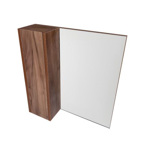 Дзеркало у ванну GT home Лофт 60 см ліве, табако