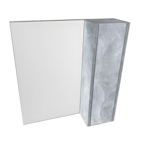 Дзеркало у ванну праве Лофт 60 см GT home бетон