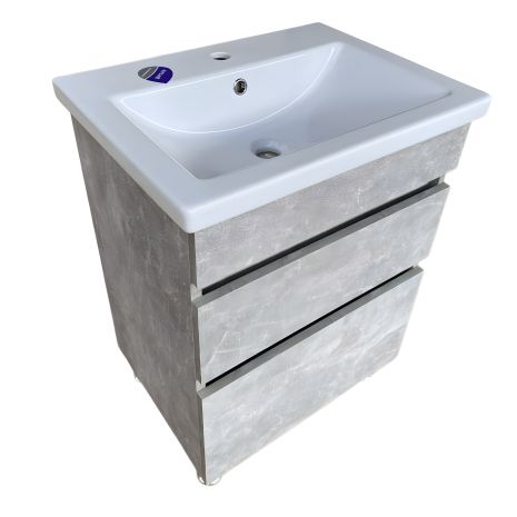 Тумба для ванной GT home Loft T-6 60 см, бетон