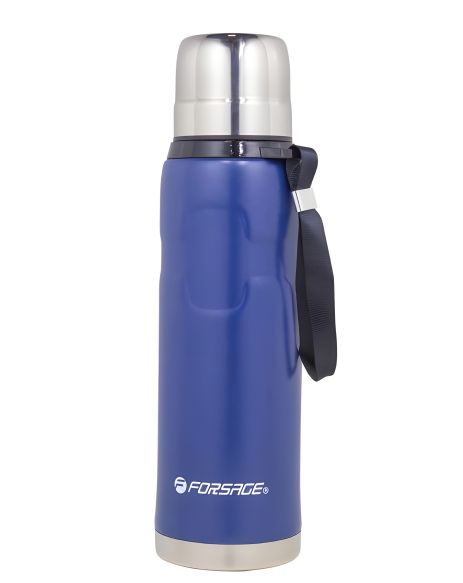 Термос для напитков 750 мл, нержавеющая сталь, синий, FORSAGE F-750B Термос для напитков 750 мл, нержавеющая сталь, синий, FORSAGE F-750B