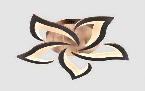 Акрилова світлодіодна люстра VALESO V L6069-5 BK для вітальні