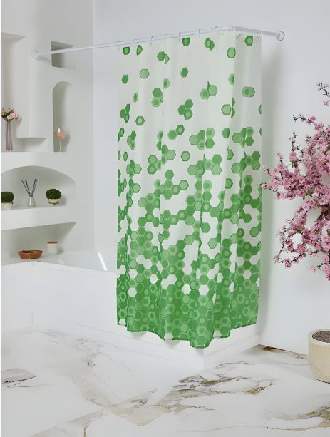 Штора для ванної кімнати Miranda TROY green