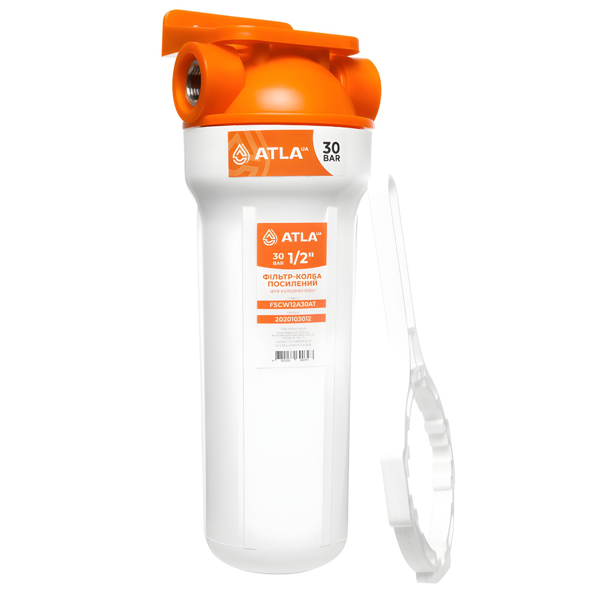 Фільтр-колба для холодної води посилена Atla 1/2" (FSCW12A30AT) Фільтр-колба для холодної води посилена Atla 1/2" (FSCW12A30AT)