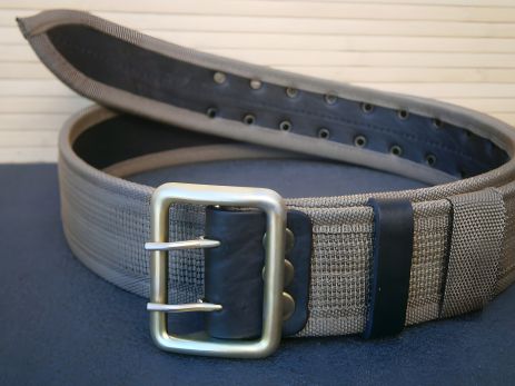 Полевой офицерский пояс койот (стропа + кожа) 110 см