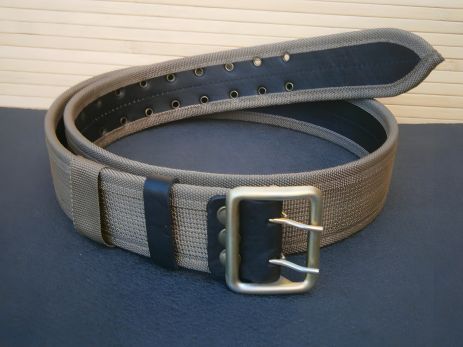 Широкий ремень (стропа + кожа) койот 90-110 см