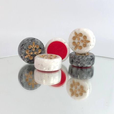 Фішки для нард 27×12мм з каменю Фішки для нард 27×12мм з каменю