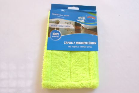 Запаска гладка на швабру з мікрофібри MOP DUO 0210/green