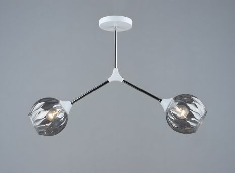 Декоративная двухплафонная люстра Sirius B A4160/2 CH+WT