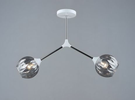 Люстра Sirius B A4160/2 CH+WT з двома плафонами Люстра Sirius B A4160/2 CH+WT з двома плафонами