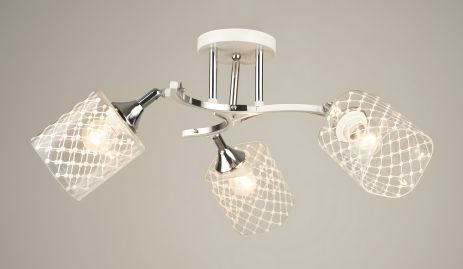 Потолочная люстра Sirius B N4513/3 White & Chrome с поворотным механизмом