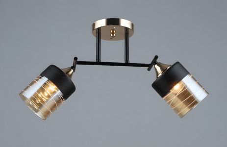 Потолочная люстра Sirius B A4128/2 BK+FGD Потолочная люстра Sirius B A4128/2 BK+FGD