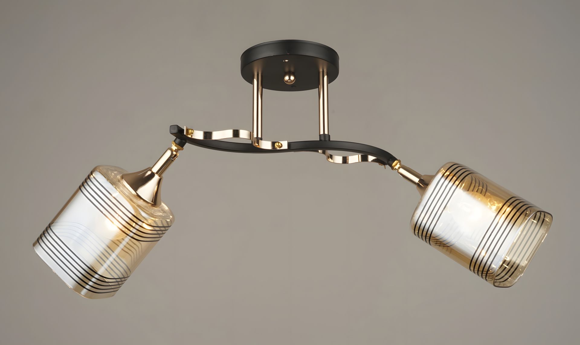 Люстра потолочная Sirius B N4382/2 BK+FGD с поворотным механизмом Люстра потолочная Sirius B N4382/2 BK+FGD с поворотным механизмом