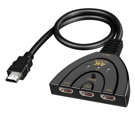 HDMI комутатор на 3 порти / спліттер HW-4K301X