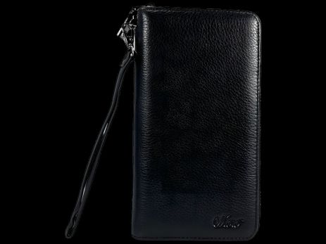 Мужской кожаный кошелек на 6 отделений для купюр