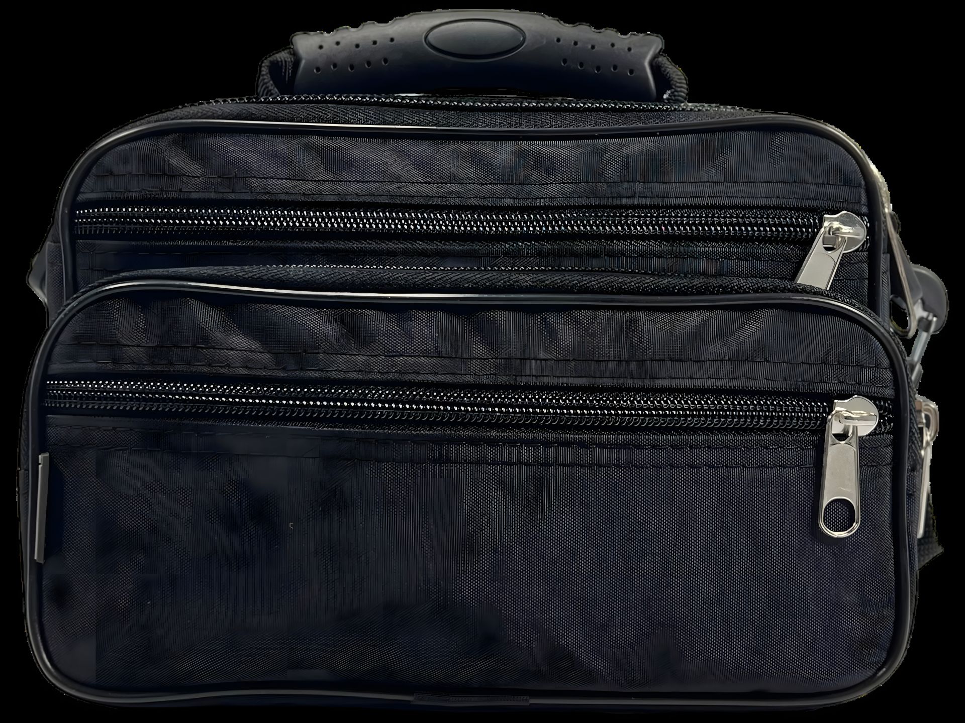 Мужская функциональная сумка через плечо, черная, пять отделений Мужская функциональная сумка через плечо, черная, пять отделений