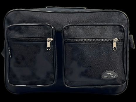 Сумка через плече текстильна на чотири відділення, 12 л, чорна