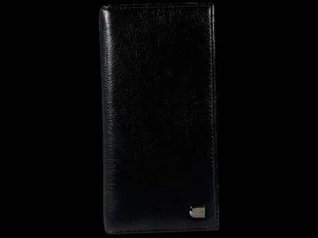 Чёрный кожаный мужской кошелек Anil