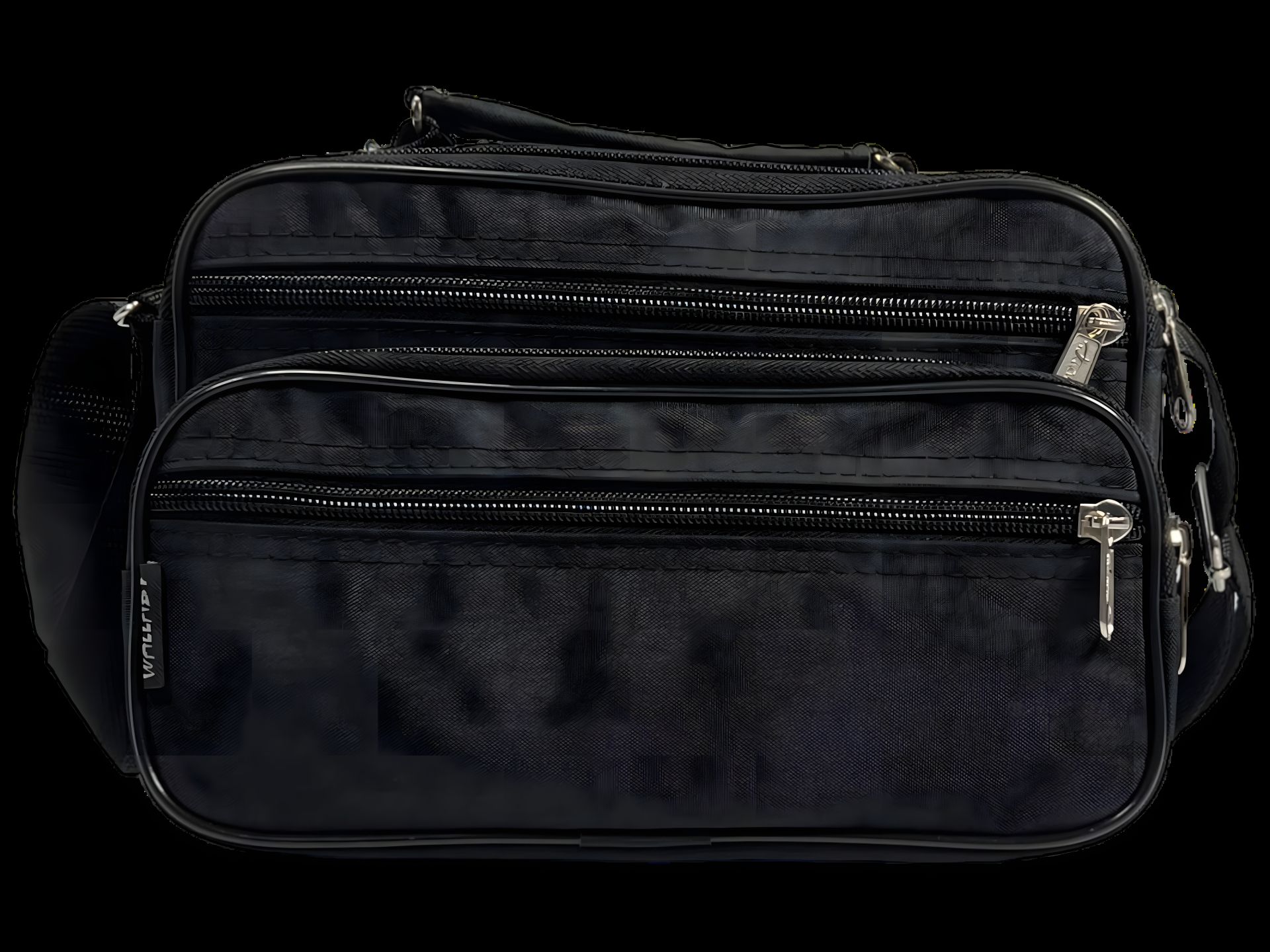 Текстильна сумка через плече міцна, 5 л, чорна Текстильна сумка через плече міцна, 5 л, чорна