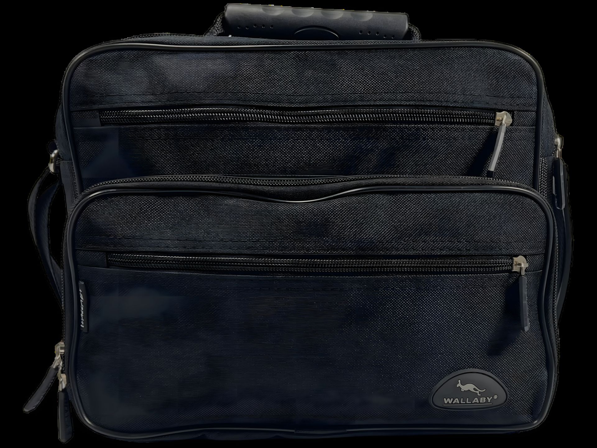 Дизайнерська сумка через плече, чорна, п'ять відділень Дизайнерська сумка через плече, чорна, п'ять відділень