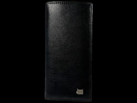 Чоловічий чорний пормоне із натуральної шкіри