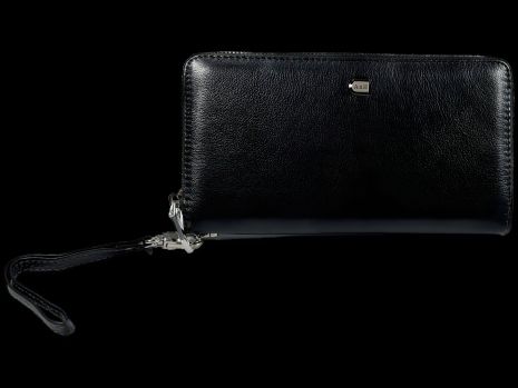 Элегантное мужское портмоне из натуральной кожи с пятью отделами для купюр