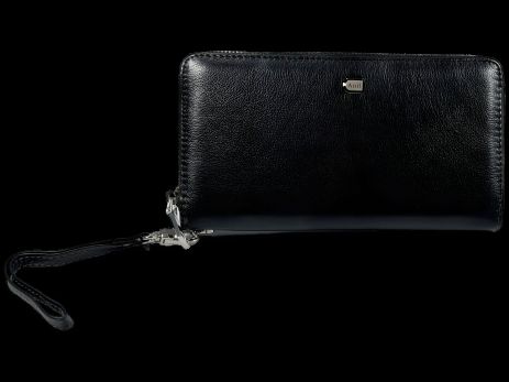 Элегантное мужское портмоне из натуральной кожи с пятью отделами для купюр