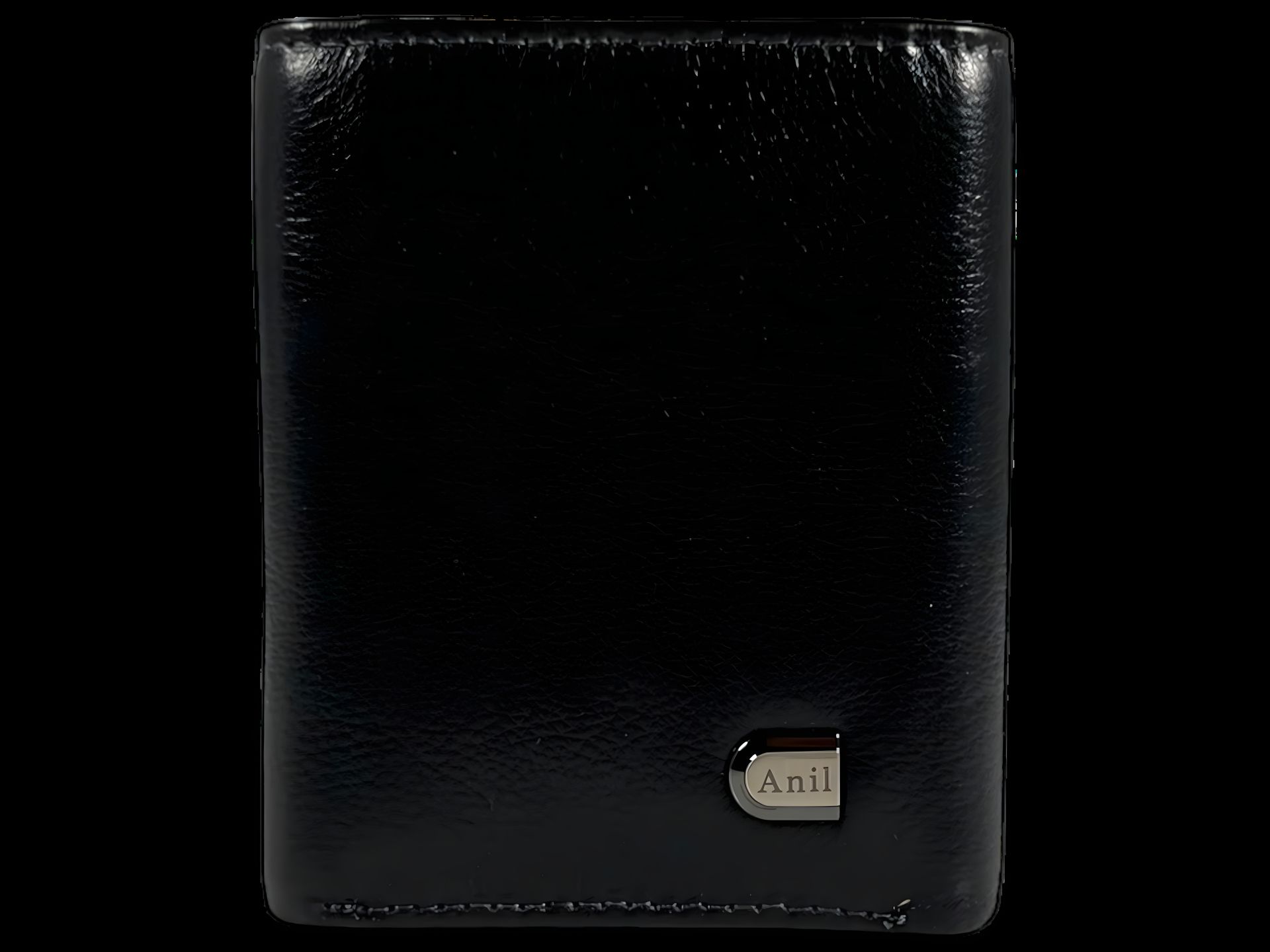 Чоловічий гаманець класичний чорного кольору з натуральної шкіри Чоловічий гаманець класичний чорного кольору з натуральної шкіри