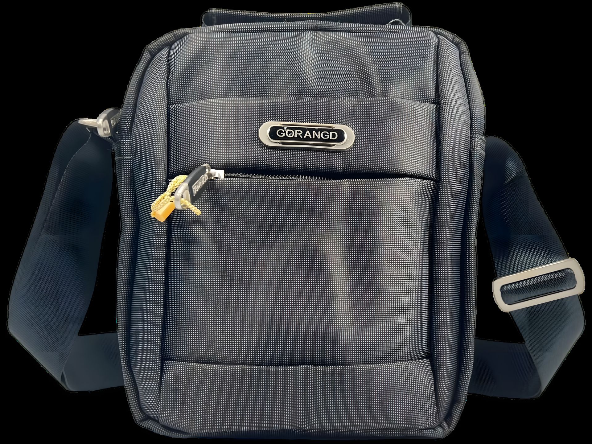 Комфортна текстильна сумка через плече на три відділення, 3 л, сіра Комфортна текстильна сумка через плече на три відділення, 3 л, сіра