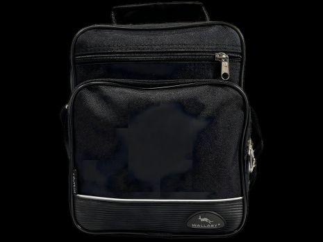 Сумка через плечо с дополнительными ручками для переноса, 3 отделения, черный цвет