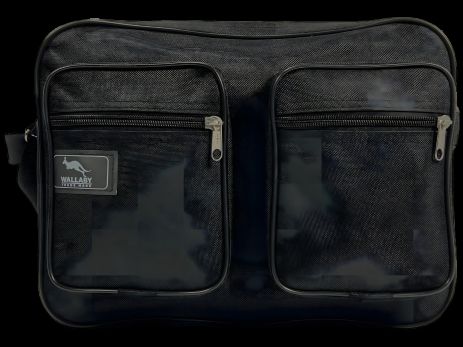 Черная сумка через плечо, 8 л, на три отделения