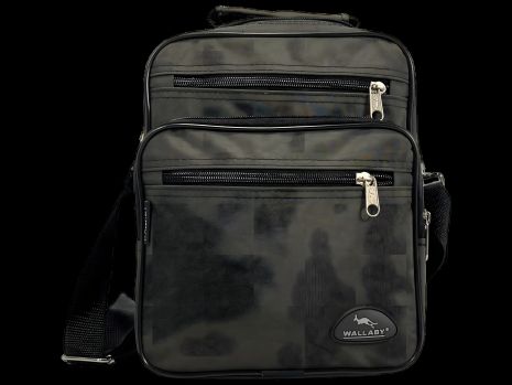 Сумка через плече на чотири відділення з застібкою на блискавці, хакі