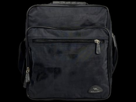 Черная мужская функциональная сумка через плечо, объем 14 л, четыре отделения