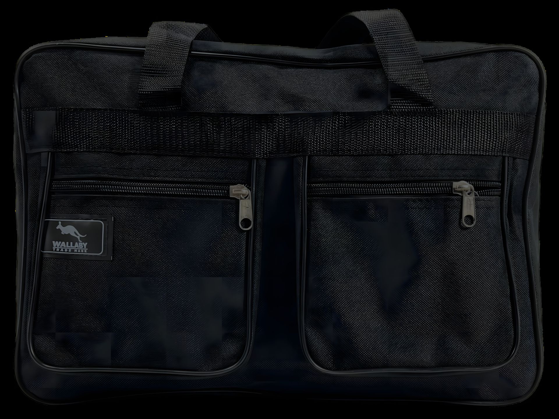 Українська містка сумка через плече на три відділення, чорна Українська містка сумка через плече на три відділення, чорна