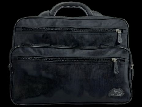 Черная сумка через плечо на пять отделений, под А4, 16 л