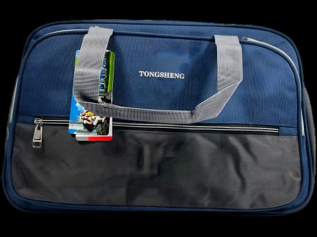 Синя дорожня сумка з трьома відділеннями, 36 л Синя дорожня сумка з трьома відділеннями, 36 л