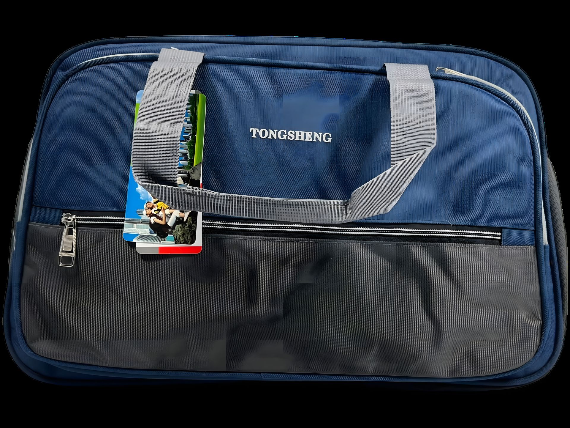 Синя дорожня сумка з трьома відділеннями, 36 л Синя дорожня сумка з трьома відділеннями, 36 л