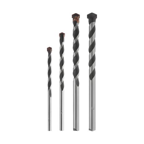 Набір бетонних свердел B&W, 4 шт., INTERTOOL SD-0105 Набір бетонних свердел B&W, 4 шт., INTERTOOL SD-0105