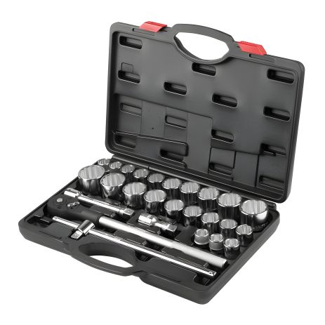 Профнабор инструментов, 3/4", Cr-V, 26 шт., головки: 22-50 мм и 7/8"-2", INTERTOOL ET-6026 Профнабор инструментов, 3/4", Cr-V, 26 шт., головки: 22-50 мм и 7/8"-2", INTERTOOL ET-6026