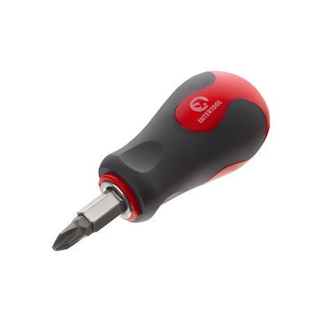 Отвертка мини 4 в 1 с двусторонними насадками, Cr-V INTERTOOL VT-1010