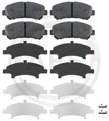 Комплект дисковых тормозных колодок SUZUKI KIZASHI, NISSAN X-TRAIL, A.B.S. (37625)