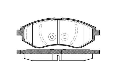 Набір гальмівних майданчиків, Chevrolet Aveo, Cadillac XLR, REMSA (098600)