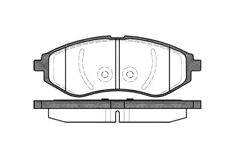 Комплект гальмівних колодок, дискове гальмо CHEVROLET AVEO, CADILLAC XLR, REMSA (098600)