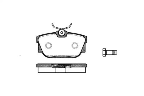 Комплект тормозных колодок VW TRANSPORTER, WOKING (P667300)